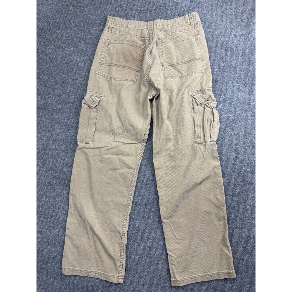 BKE67 Cargo Pants Men's 32 (W31 x L31) Brown Corduroy Raton Straight Leg Relaxed - Picture 7 of 8